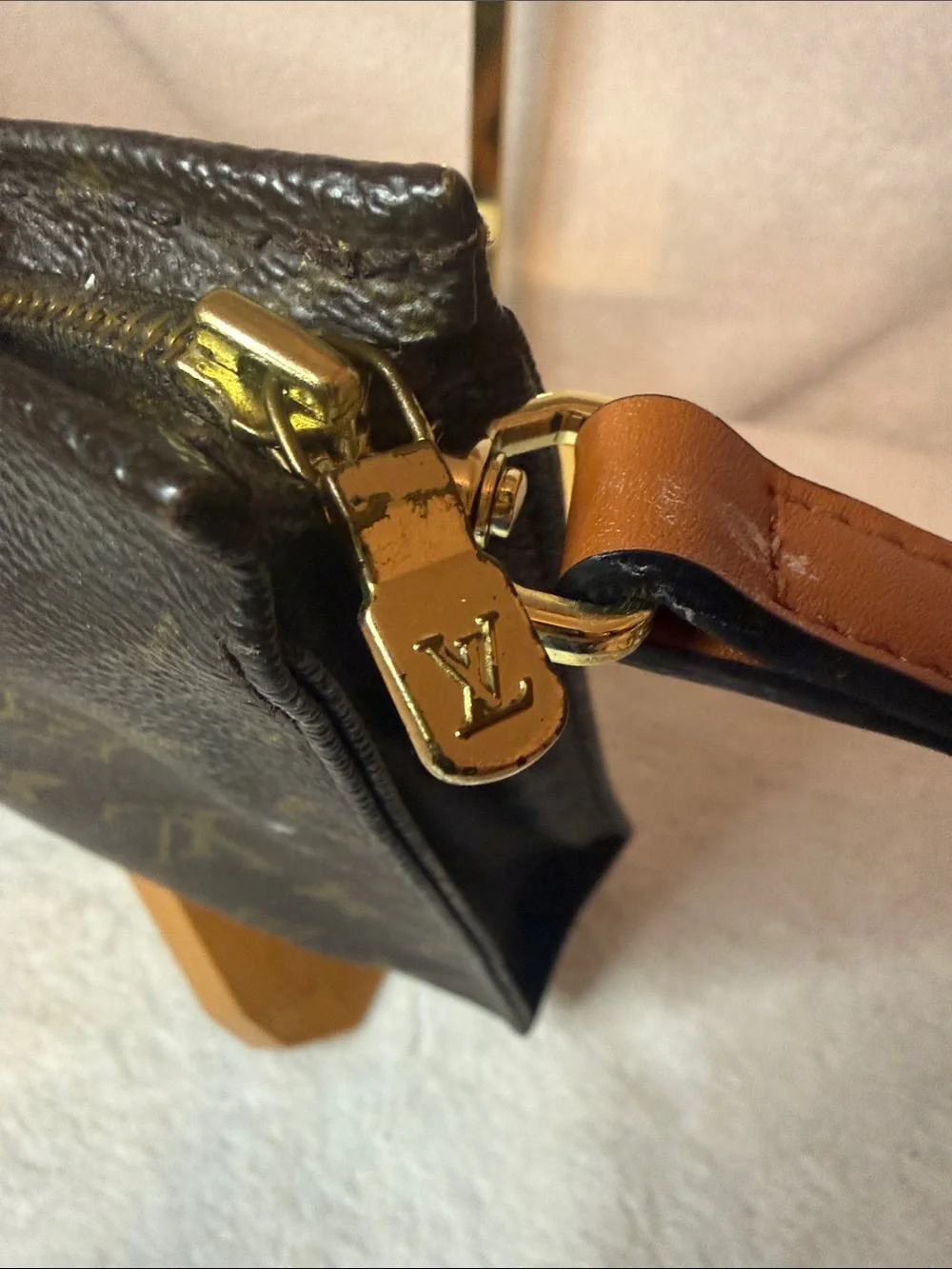 LOUIS VUITTON Monogram Poche Toilette 26 with strap and insert